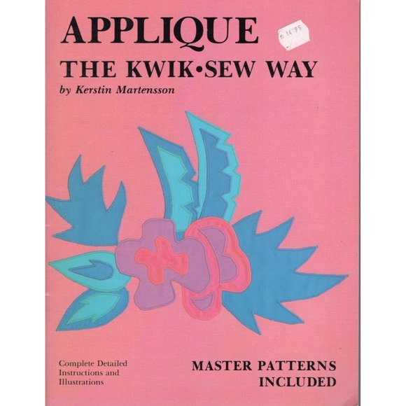 Applique The Kwik Sew Way Kerstin Martensson & UNCUT Master Sewing Patterns 1988 - Picture 2 of 10